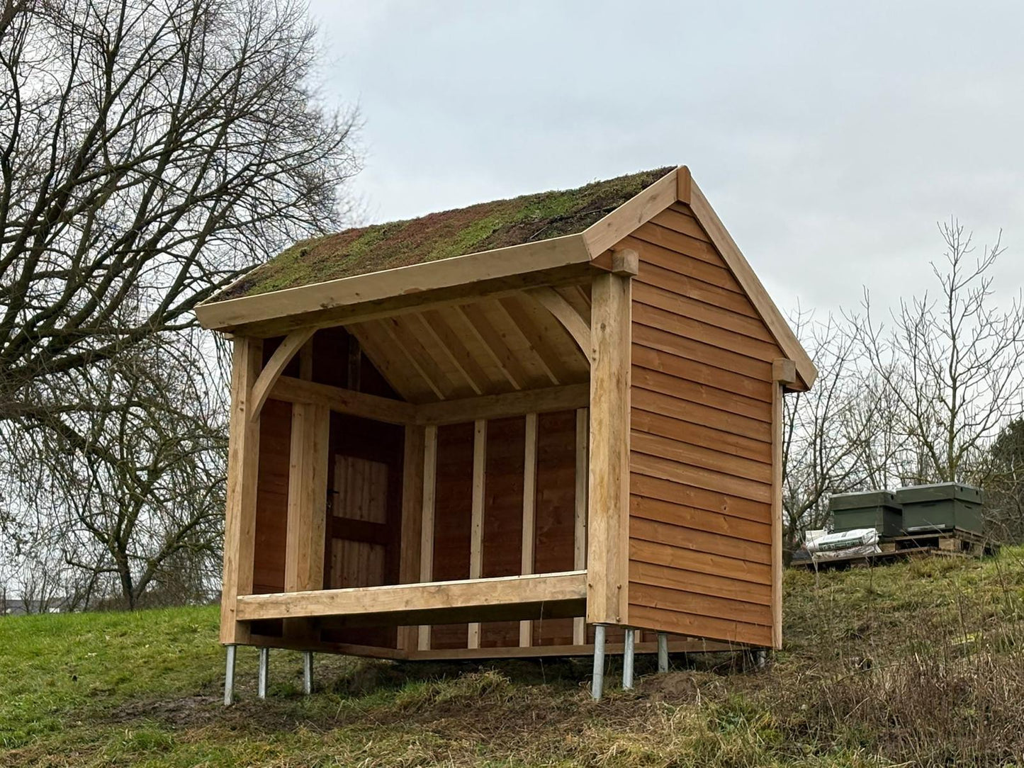 Abris en bois de chêne