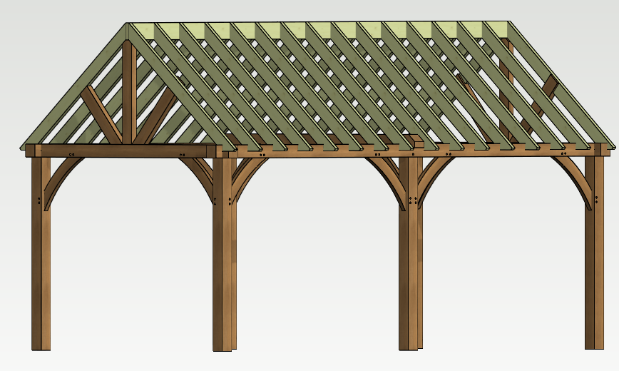 bouwpakket eik 6mx3m