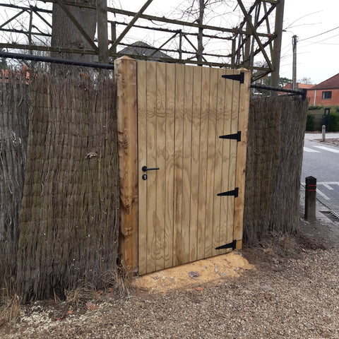 Porte de jardin BOIS PIN - Contreplaqué - simple porte