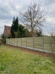 Grenenhout tuinafsluiting Tand & Groef