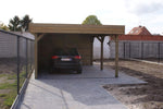 houten-carport-afschutting-houtstock-tuinhuis-met-opening-goedkope-carport- wemmel